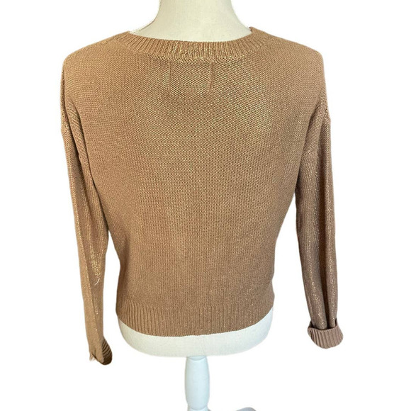 Banana Republic Heritage Womens Crew Neck Knit Sweater Long Sleeve Size XS Tan - Picture 2 of 7